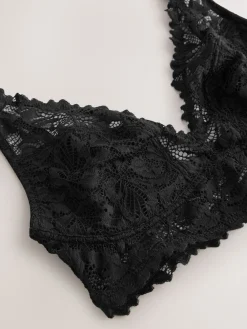 Next Non Pad Non Wire Lace Ultimate Comfort Bra Black Clearance