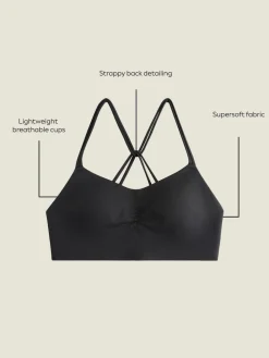 Next N.Premium Ultimate Comfort Medium Impact Sports Bra Black Outlet