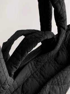 Next Nylon Quilted Shoulder Bag Black Sale