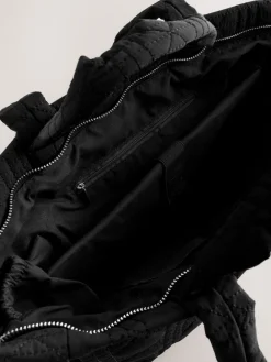 Next Nylon Quilted Shoulder Bag Black Sale