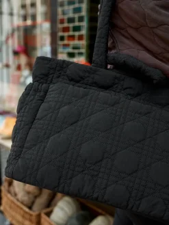 Next Nylon Quilted Shoulder Bag Black Sale