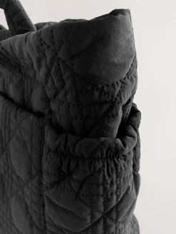 Next Nylon Quilted Shoulder Bag Black Sale