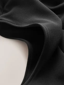 Next Occasion Cowl Neck Sleeveless Jersey Jumpsuit Black Online