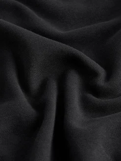 Next Black Oversized Relaxed Fit Boxy Heavyweight Crew Neck T-Shirt Hot