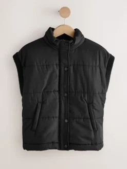 Next Black Padded Gilet Outlet