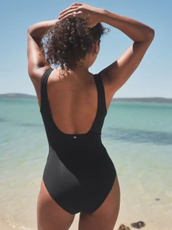 Next Black Plunge Shaping Tummy Control Swimsuit Discount