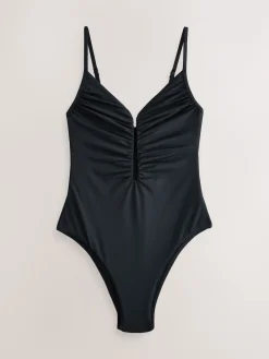 Next Plunge Tummy Control Swimsuit Black Outlet