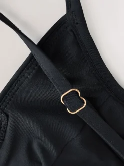 Next Plunge Tummy Control Swimsuit Black Outlet