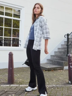 Next Black Power Sculpting Ponte Flare Leggings Clearance