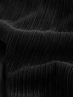 Next Black Rib High Leg Bikini Bottoms New