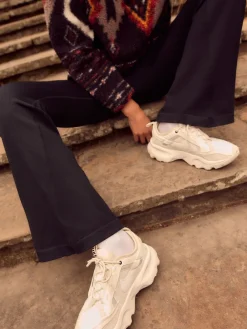 Next Ribbed Kickflare Leggings Black Sale