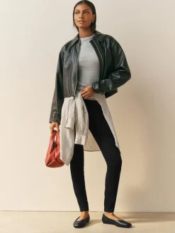 Next Black/ Rinse Blue/ Grey Full Length Jersey Denim Leggings 3 Pack