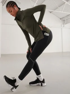 Next Black Running Leggings with Pocket Hot