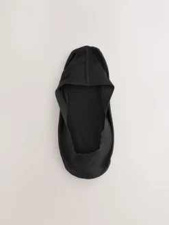 Next Scallop Edge Sheer Invisible Socks 2 Pack Black Best