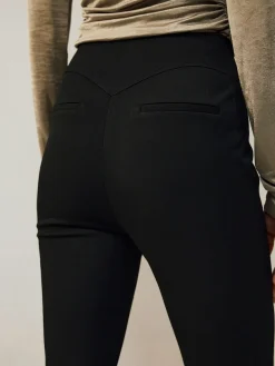 Next Sculpting Military Trousers Black Clearance