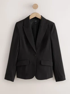 Next Black Sculpting Single Breasted Tailored Blazer Sale