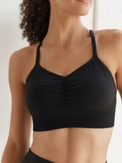 Next Seamless Strappy Sports Bra Black Hot