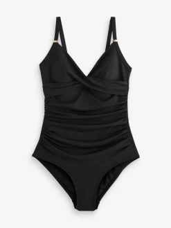 Next Shaping Tummy Control Swimsuit Black New