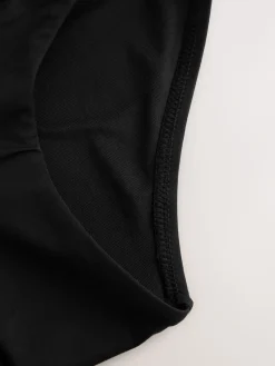 Next Shirred High Leg Bikini Bottoms Black Discount