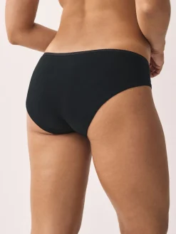 Next Short Cotton Rich Knickers 5 Pack Black Online