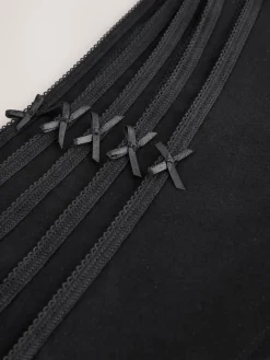 Next Short Cotton Rich Knickers 5 Pack Black Online