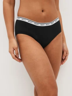 Next Short Heavy Flow Period Knickers 2 Pack Black Online