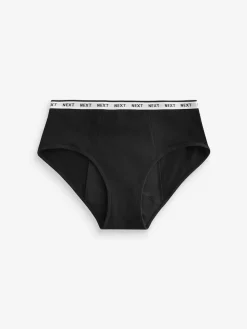 Next Short Heavy Flow Period Knickers 2 Pack Black Online