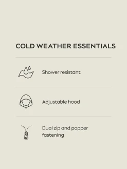 Next Black Shower Resistant Knit Collar Hooded Padded Gilet Sale