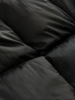 Next Shower Resistant Padded Longline Coat Black