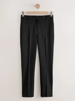 Next Slim Tailored Trousers With Wool Black Best