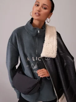 Next Sling Cross Body Bag Black Sale