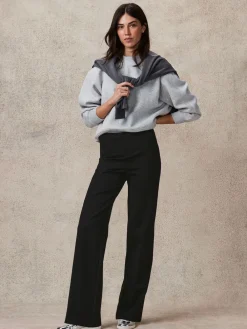 Next Smoothing Ponte Jersey Wide Leg Trousers Black Best