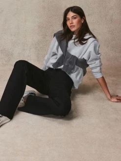 Next Smoothing Ponte Jersey Wide Leg Trousers Black Best