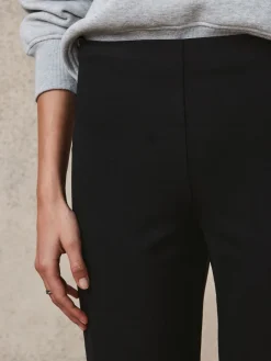 Next Smoothing Ponte Jersey Wide Leg Trousers Black Best