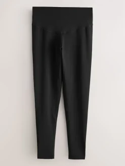 Next Sports Dry Tech Tummy Control High Waist Full Length Legging Black New