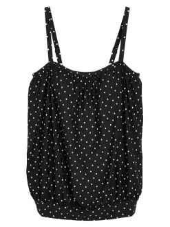 Next Blouson Tankini Top Black Spot Hot