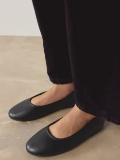 Next Standard/Wide Fit Ballerina Shoes Black Clearance