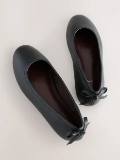 Next Standard/Wide Fit Ballerina Shoes Black Clearance