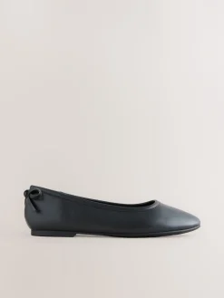 Next Standard/Wide Fit Ballerina Shoes Black Clearance