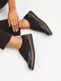 Next Black Standard/Wide Fit Brogue Lace Up Chunky Sole Shoes Discount