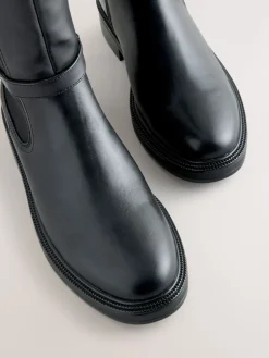 Next Standard/Wide Fit Forever Comfort® Buckle Detail Riding Boots Black