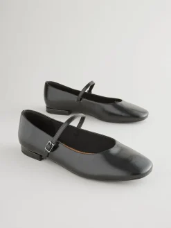 Next Standard/Wide Fit Round Toe Mary Jane Shoes Black Outlet