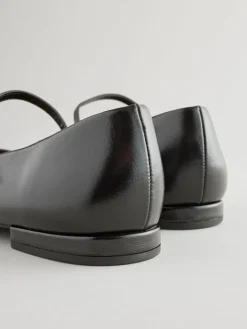 Next Standard/Wide Fit Round Toe Mary Jane Shoes Black Outlet