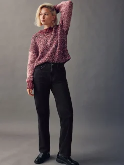 Next Straight Leg Jeans Black New