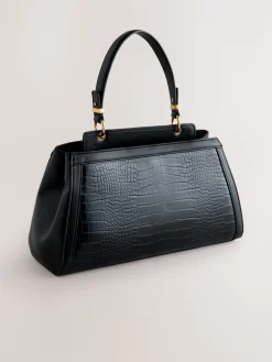 Next Black Structured Tote Bag Best