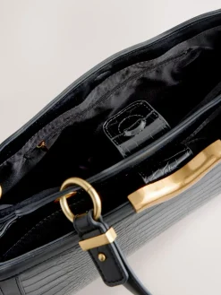 Next Black Structured Tote Bag Best