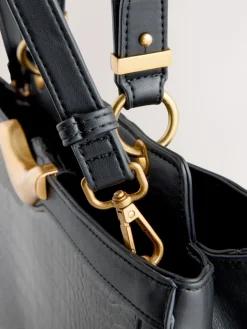 Next Black Structured Tote Bag Best