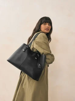 Next Black Structured Tote Bag Outlet