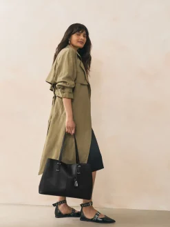 Next Black Structured Tote Bag Outlet