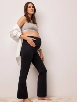 Next Supersoft Dry Tech Flared Yoga Sports Maternity Leggings Black Best